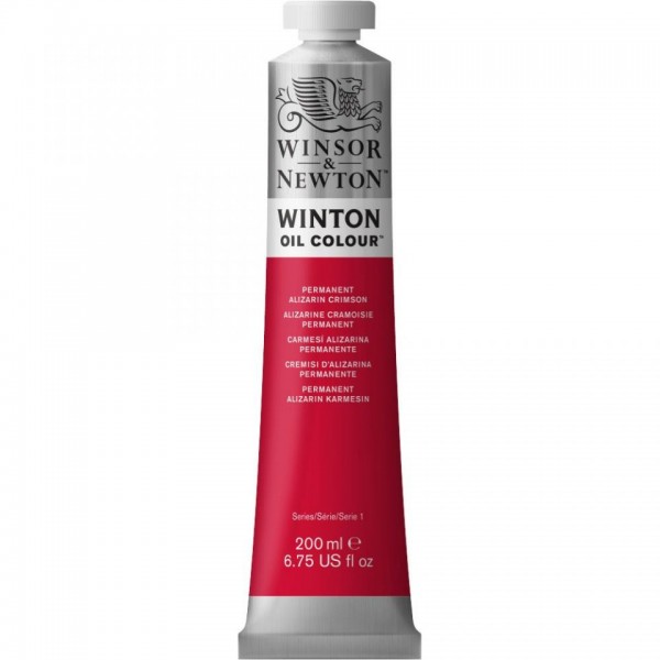 Tubo Olio Winton 200 ml Alizarin cremisi permanente 468