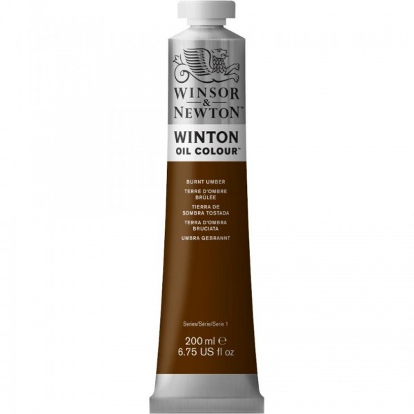 Tubo Olio Winton 200 ml Terra d'ombra bruciata 76