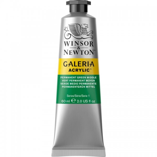 Tubetto Acrilico Galeria 60 ml Verde Medio 484