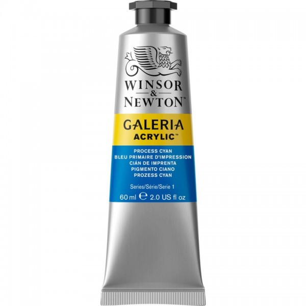 Tubetto Acrilico Galeria 60 ml Pigmento Ciano 535