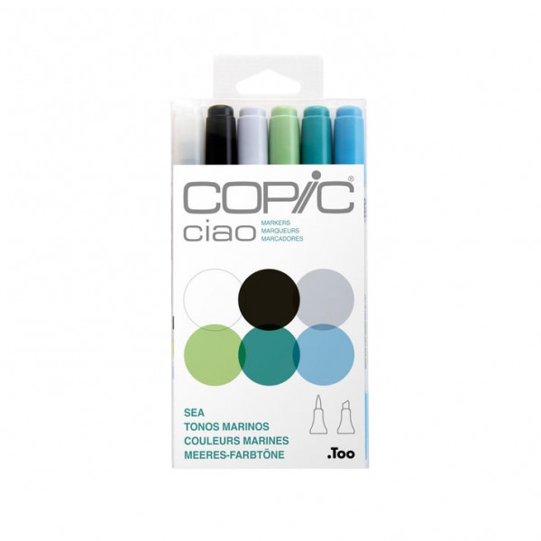 Set Copic Ciao 6 colori mare