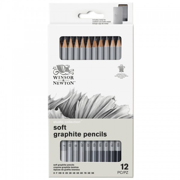 Set 12 matite in grafite soft Studio collection