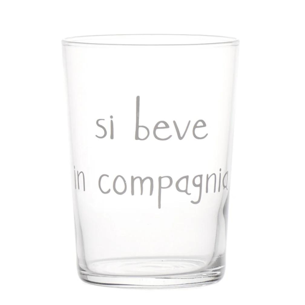 Bicchiere Si beve in compagnia - Simple Day