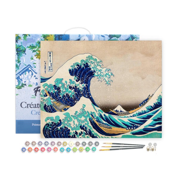 Dipingere con i numeri - La grande onda Hokusai